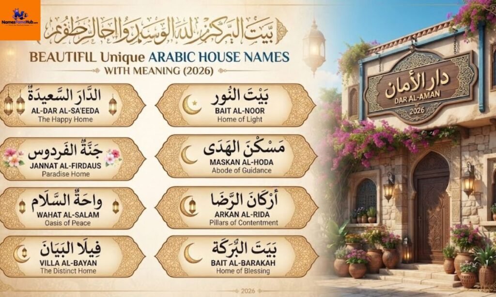 Arabic Names for Home