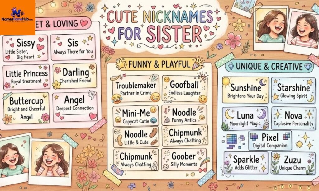30 Unique Nicknames for Sister