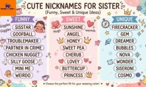 200+ Cute Nicknames for Sister (Funny, Sweet & Unique Ideas)