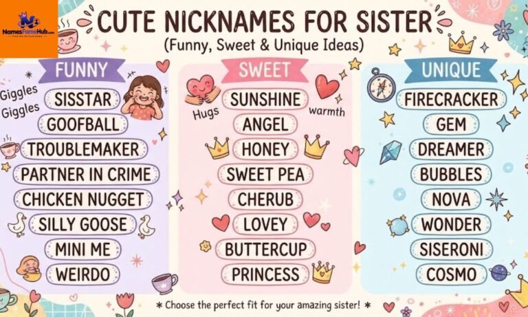 200+ Cute Nicknames for Sister (Funny, Sweet & Unique Ideas)