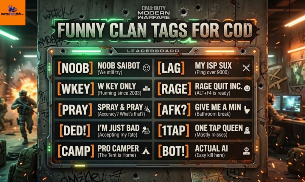 Best Funny Clan Tags for BO2 Players
