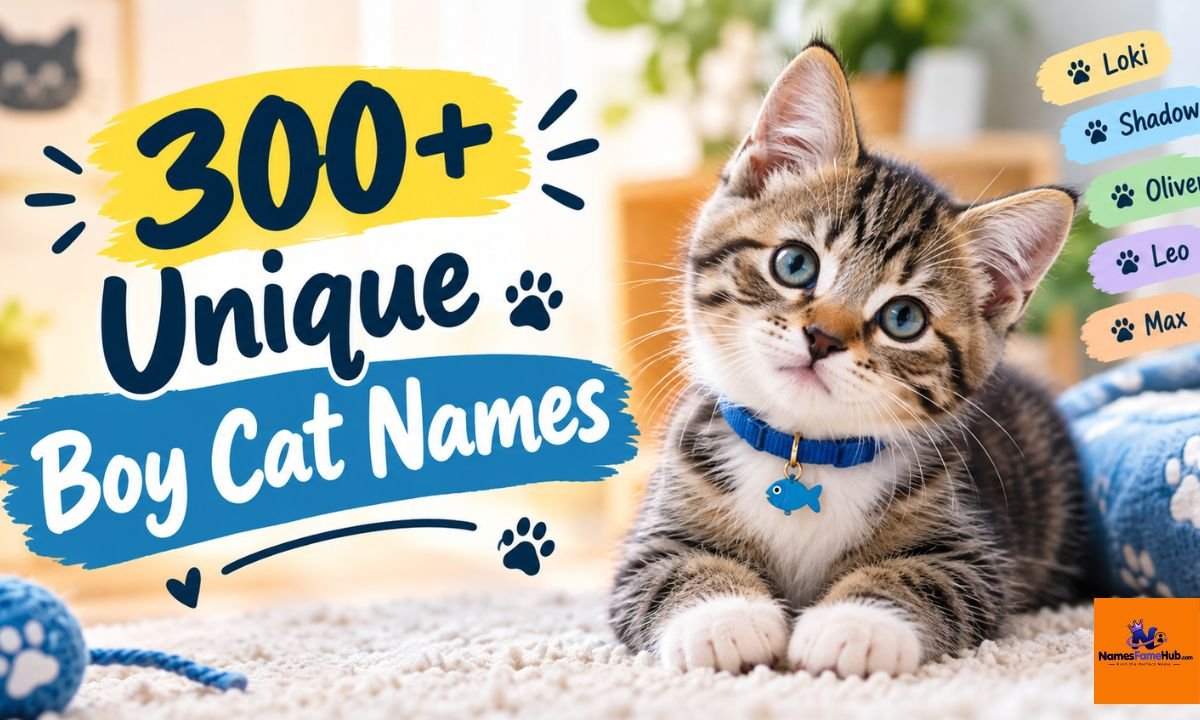 300+ Unique Boy Cat Names for a One-of-a-Kind Male Cat