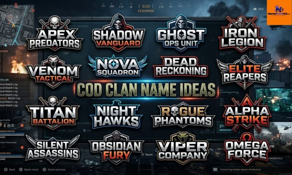 Sweaty & Competitive COD Clan Name Ideas