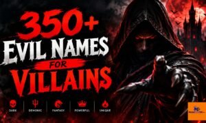 350+ Evil Names for Villains, Dark Characters and Antagonists