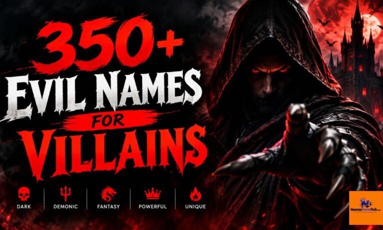 350+ Evil Names for Villains, Dark Characters and Antagonists