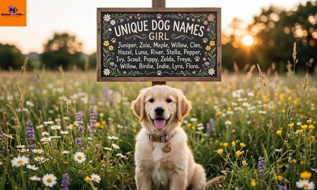 Celestial & Star-Inspired Girl Dog Names