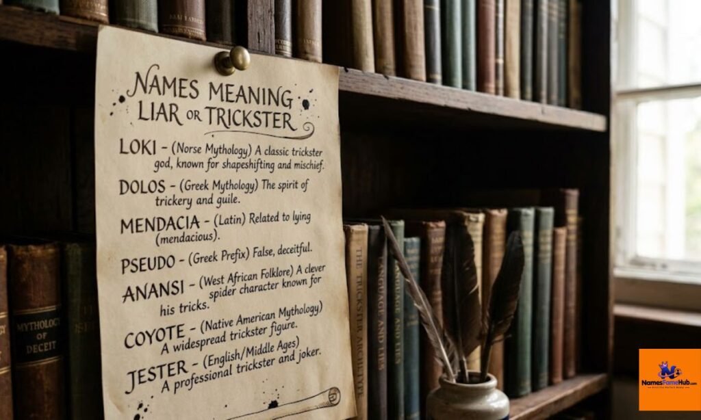 Boy Names That Mean Liar or Trickster