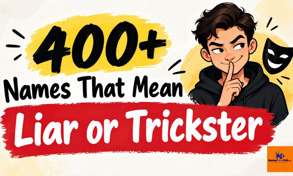 400+ Names That Mean Liar or Trickster in Mysterious & Cunning Choices 2026