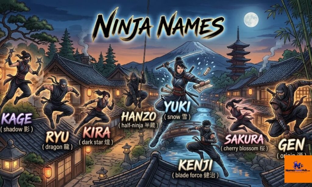 Traditional Japanese Ninja Names — Female