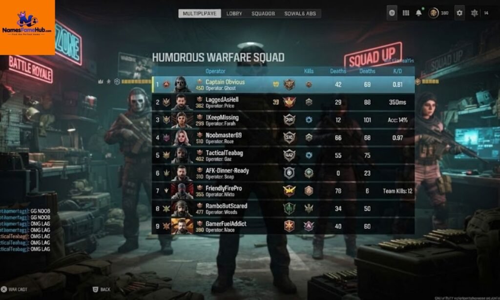 Funny COD Names Generator: Build Your Own in Seconds
